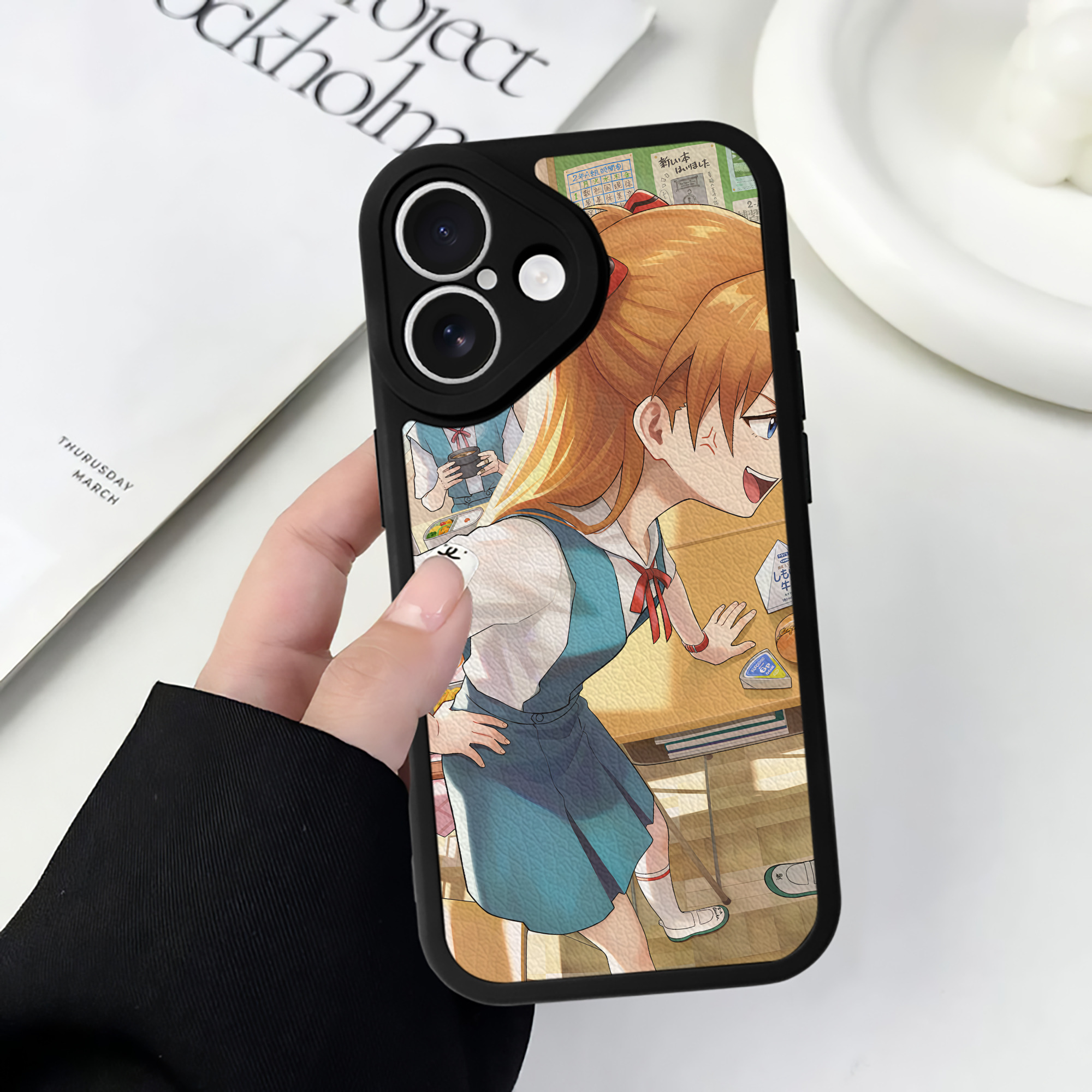 （画像用） EVA 新世紀エヴァンゲリオン 【iPhone 16シリーズ対応】シリコンスマホケース（レザー調） 材質：シリコン